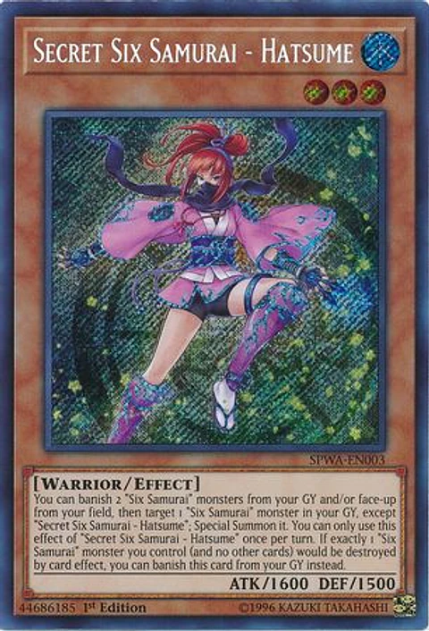 Secret Six Samurai - Hatsume - SPWA-EN003 - Secret Rare