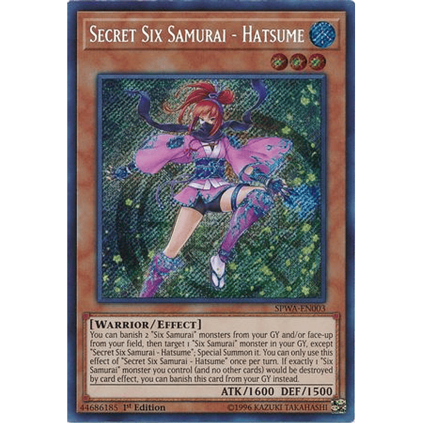 Secret Six Samurai - Hatsume - SPWA-EN003 - Secret Rare