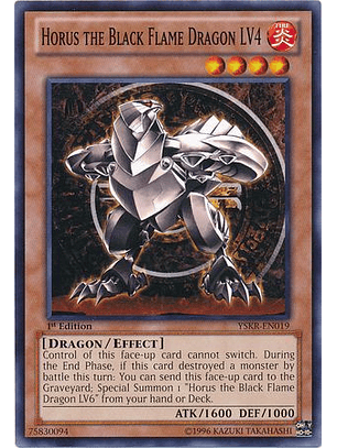 Horus the Black Flame Dragon LV4 - YSKR-EN019 - Common 