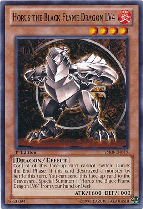 Horus the Black Flame Dragon LV4 - YSKR-EN019 - Common 