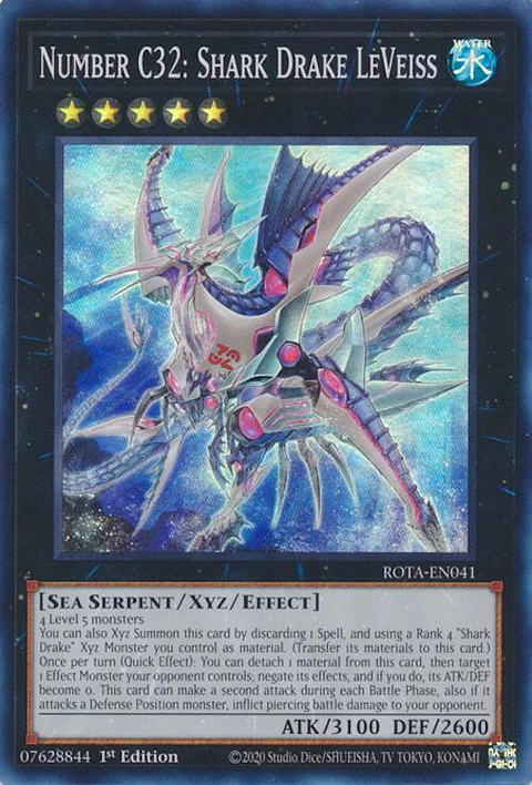 Number C32: Shark Drake LeVeiss - ROTA-EN041 - Super Rare 