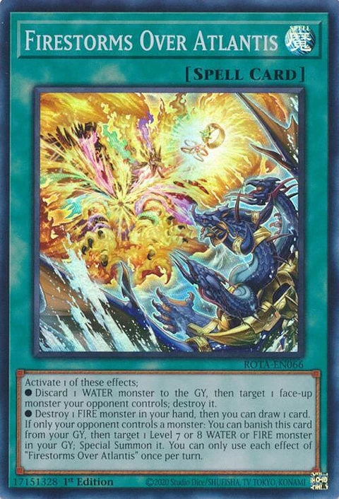 Firestorms Over Atlantis - ROTA-EN066 - Super Rare 