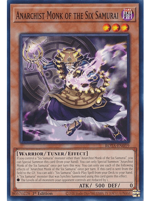 Anarchist Monk of the Six Samurai - ROTA-EN019 - Common 