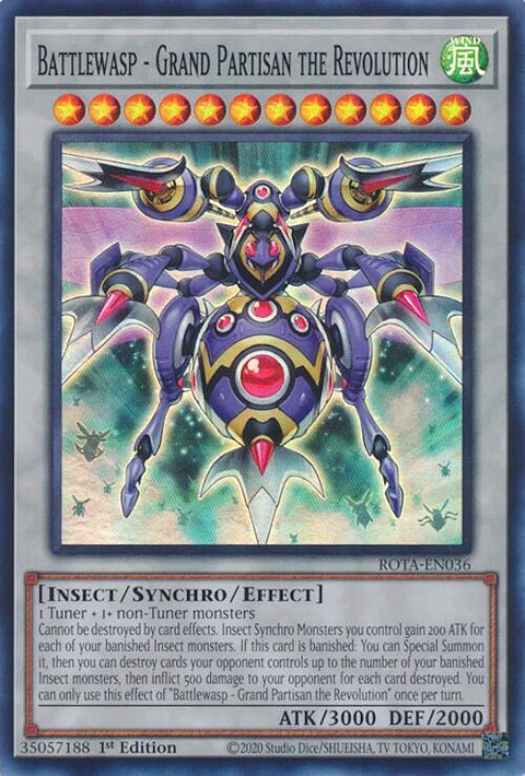 Battlewasp - Grand Partisan the Revolution - ROTA-EN036 - Super Rare 