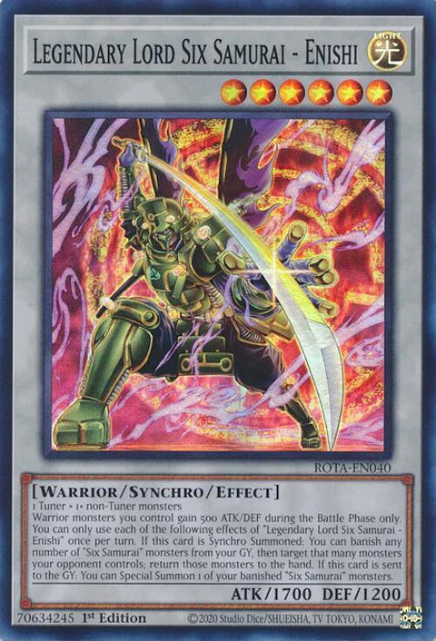 Legendary Lord Six Samurai - Enishi - ROTA-EN040 - Super Rare 