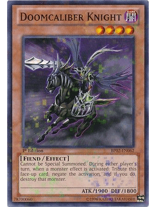Doomcaliber Knight - BP02-EN062 - Mosaic Rare