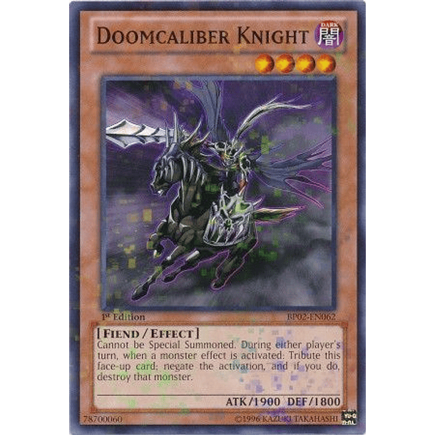 Doomcaliber Knight - BP02-EN062 - Mosaic Rare