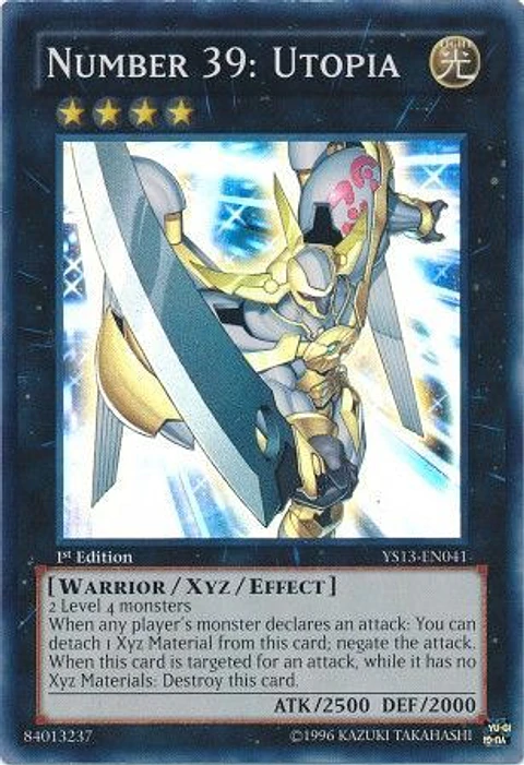 Number 39: Utopia - YS13-EN041 - Super Rare 