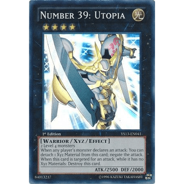 Number 39: Utopia - YS13-EN041 - Super Rare 