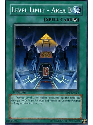 Level Limit - Area B - SD3-EN024 - Common 