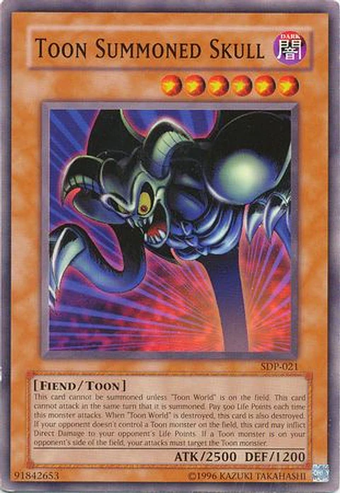 Toon Summoned Skull - SDP-021 - Common