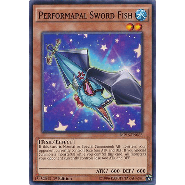 Performapal Sword Fish - MP15-EN063 - Common