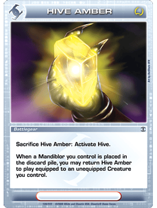 Hive Amber - Rare - Foil