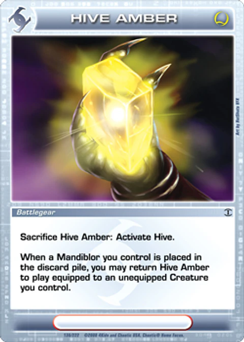 Hive Amber - Rare - Foil