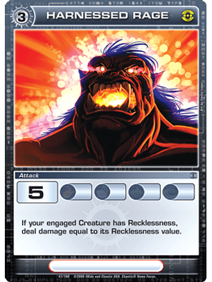 Harnessed Rage - Rare - Foil