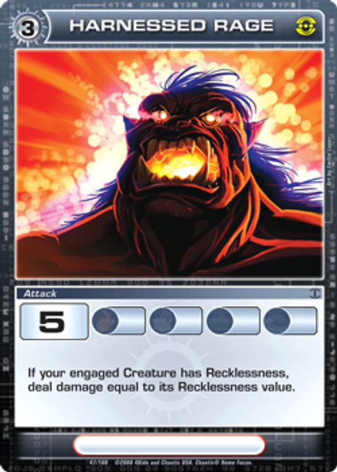 Harnessed Rage - Rare - Foil