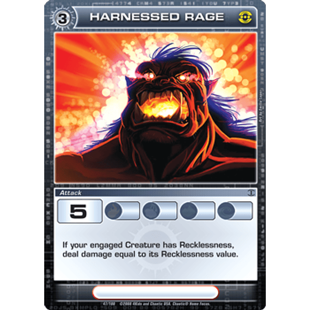 Harnessed Rage - Rare - Foil