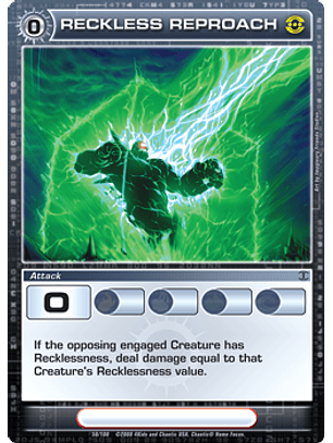 Reckless Reproach - Rare - Foil