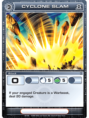 Cyclone Slam - Super rare - Foil