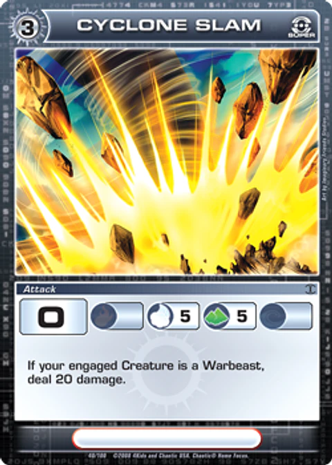 Cyclone Slam - Super rare - Foil