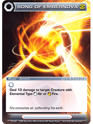 Song of EmberNova - Rare 