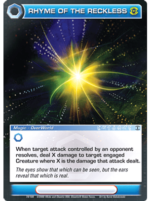 Rhyme of the Reckless - Rare - Foil