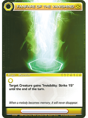 Fanfare of the Vanishing - Rare 