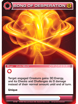 Song of Desperation - Rare - Foil