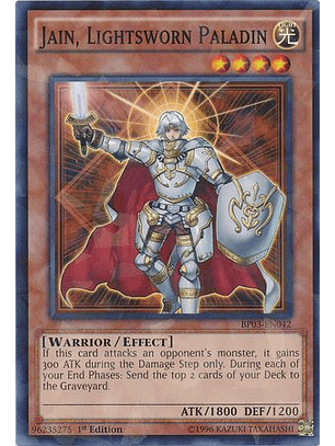 Jain, Lightsworn Paladin - BP03-EN042 - Shatterfoil Rare 