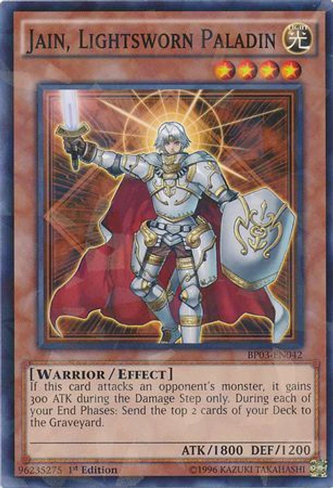 Jain, Lightsworn Paladin - BP03-EN042 - Shatterfoil Rare 