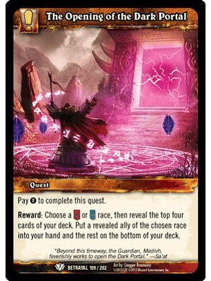 The Opening of the Dark Portal - 199/202 - Common foil