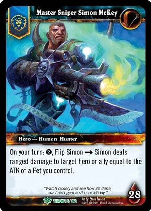 Master Sniper Simon McKey - 5/263 - Uncommon