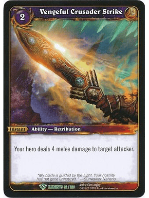 Vengeful Crusader Strike - 62/220 - Uncommon