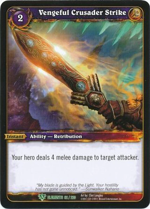 Vengeful Crusader Strike - 62/220 - Uncommon