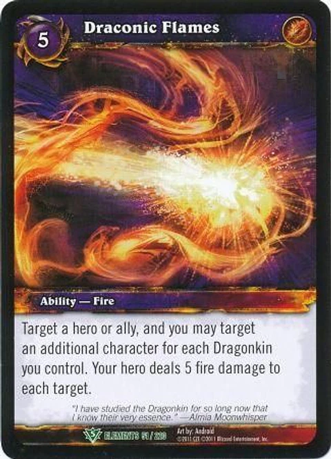 Draconic Flames - 51/220 - Uncommon