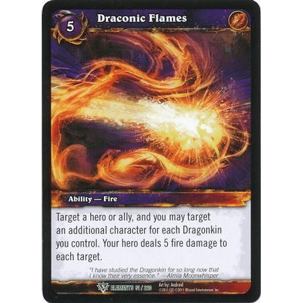 Draconic Flames - 51/220 - Uncommon