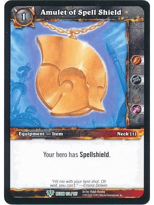 Amulet of Spell Shield - 173/197 - Uncommon WoW: Reign of Fire