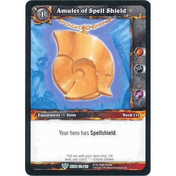 Amulet of Spell Shield - 173/197 - Uncommon WoW: Reign of Fire