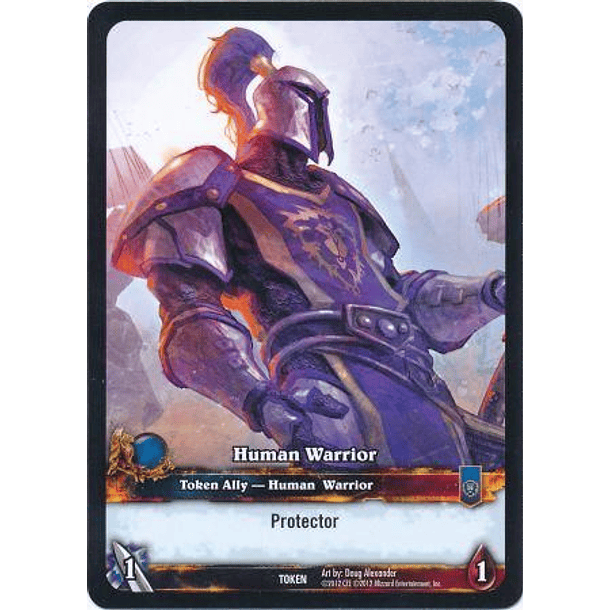 Human Warrior Token - War of the Ancients