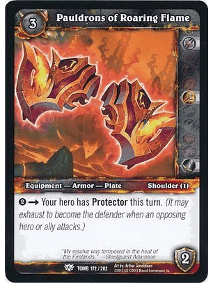 Pauldrons of Roaring Flame - 172/202 - Common