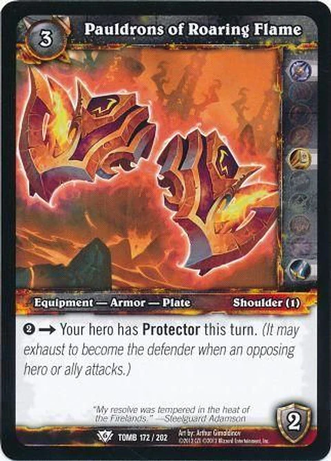 Pauldrons of Roaring Flame - 172/202 - Common