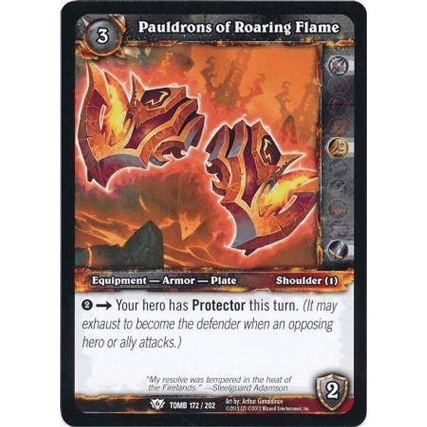 Pauldrons of Roaring Flame - 172/202 - Common