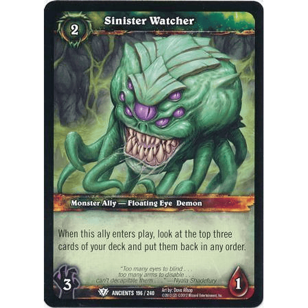 Sinister Watcher - 196/240 - Common