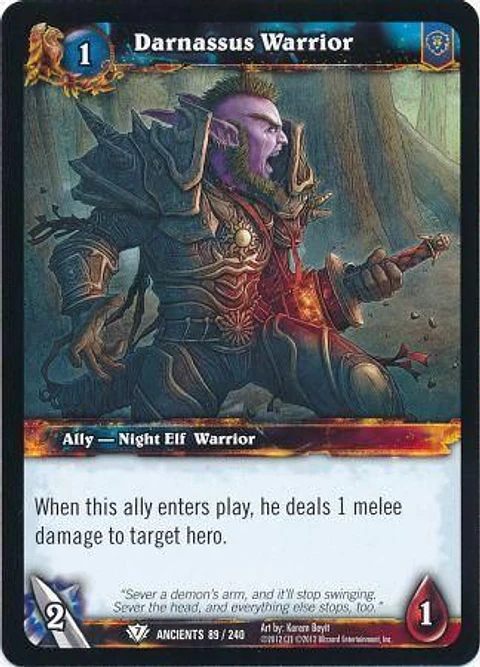 Darnassus Warrior - 89/240 - Common