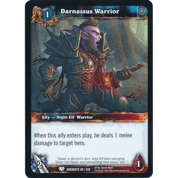 Darnassus Warrior - 89/240 - Common