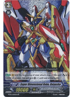 Super Dimensional Robo, Daiyusha - BT03/020EN - Double Rare (RR)