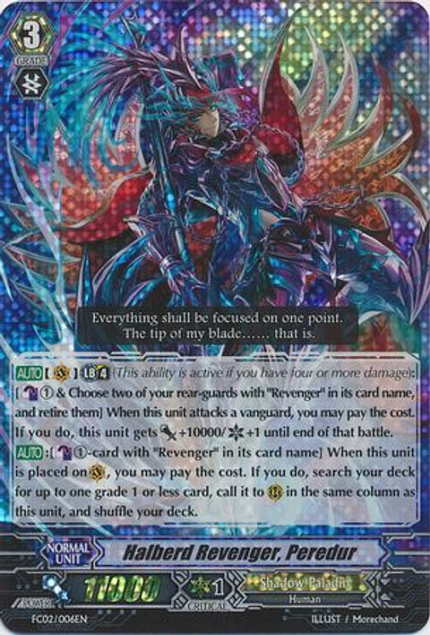 Halberd Revenger, Peredur - FC02/006EN - Triple Rare (RRR)