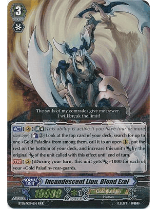 Incandescent Lion, Blond Ezel - BT06/004EN - Triple Rare (RRR)