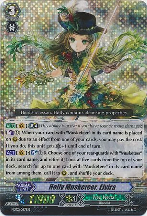 Holly Musketeer, Elvira - FC02/027EN - Triple Rare (RRR)
