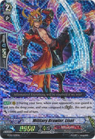 Military Brawler, Lisei - FC02/029EN - Triple Rare (RRR) 1